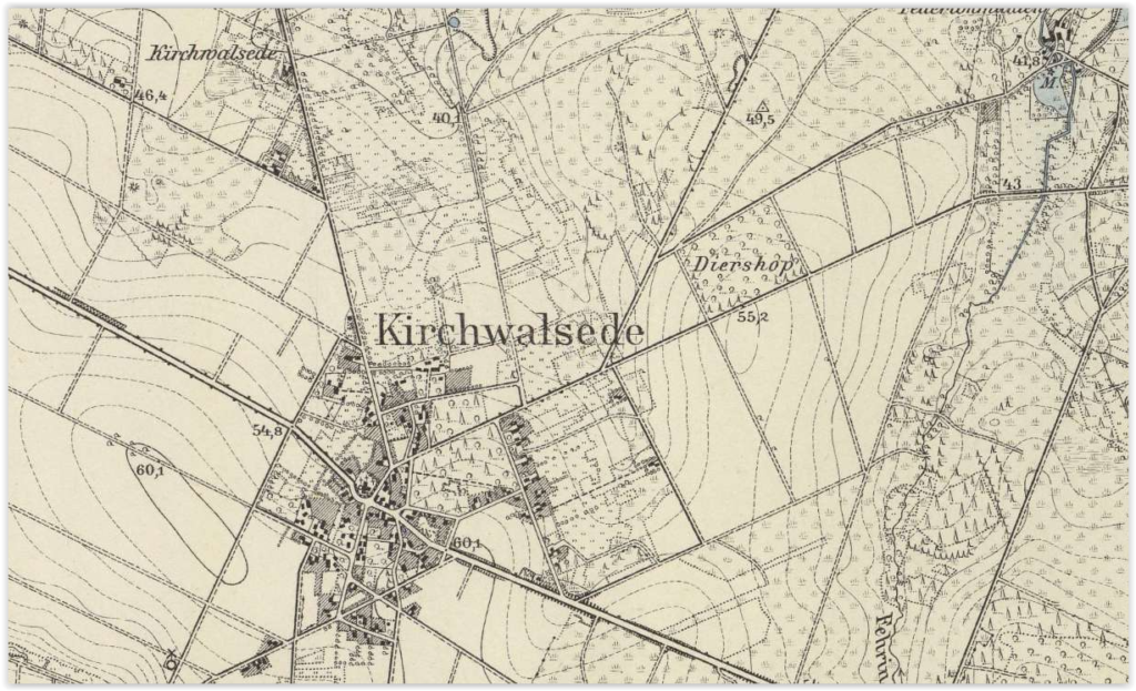 Kirchwalsede um 1900