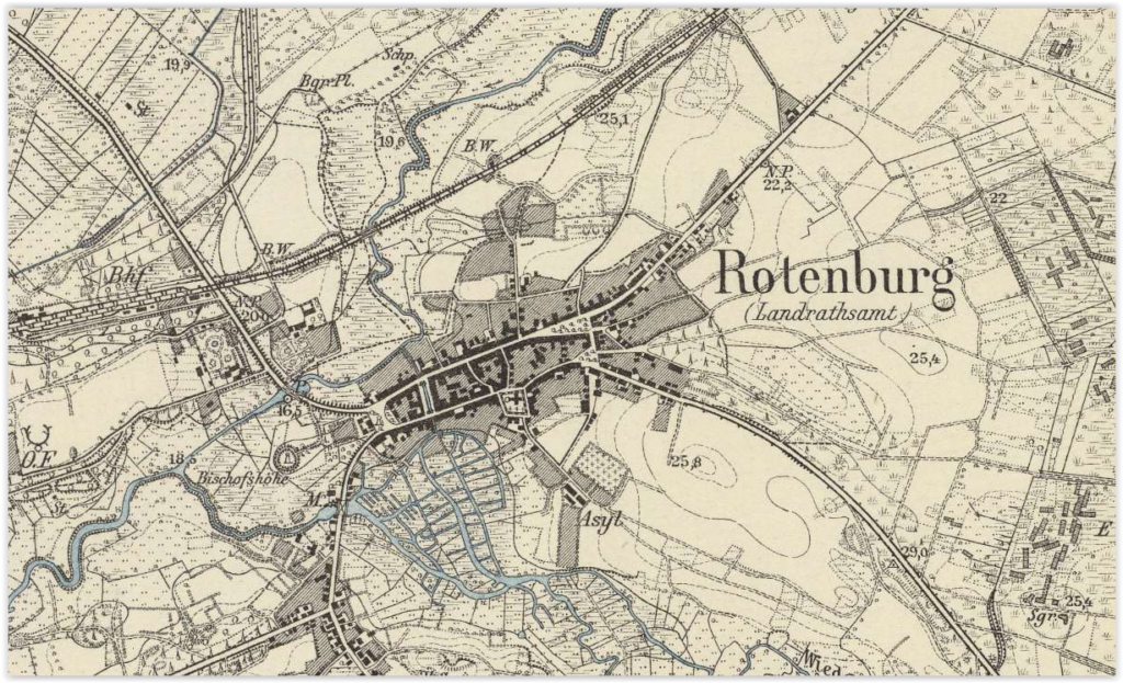 Rotenburg um 1900